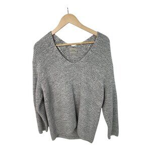 Urban Outfitters Victoria Oversized Women's Sweater |‎ Sz XS | Gray & White Boho